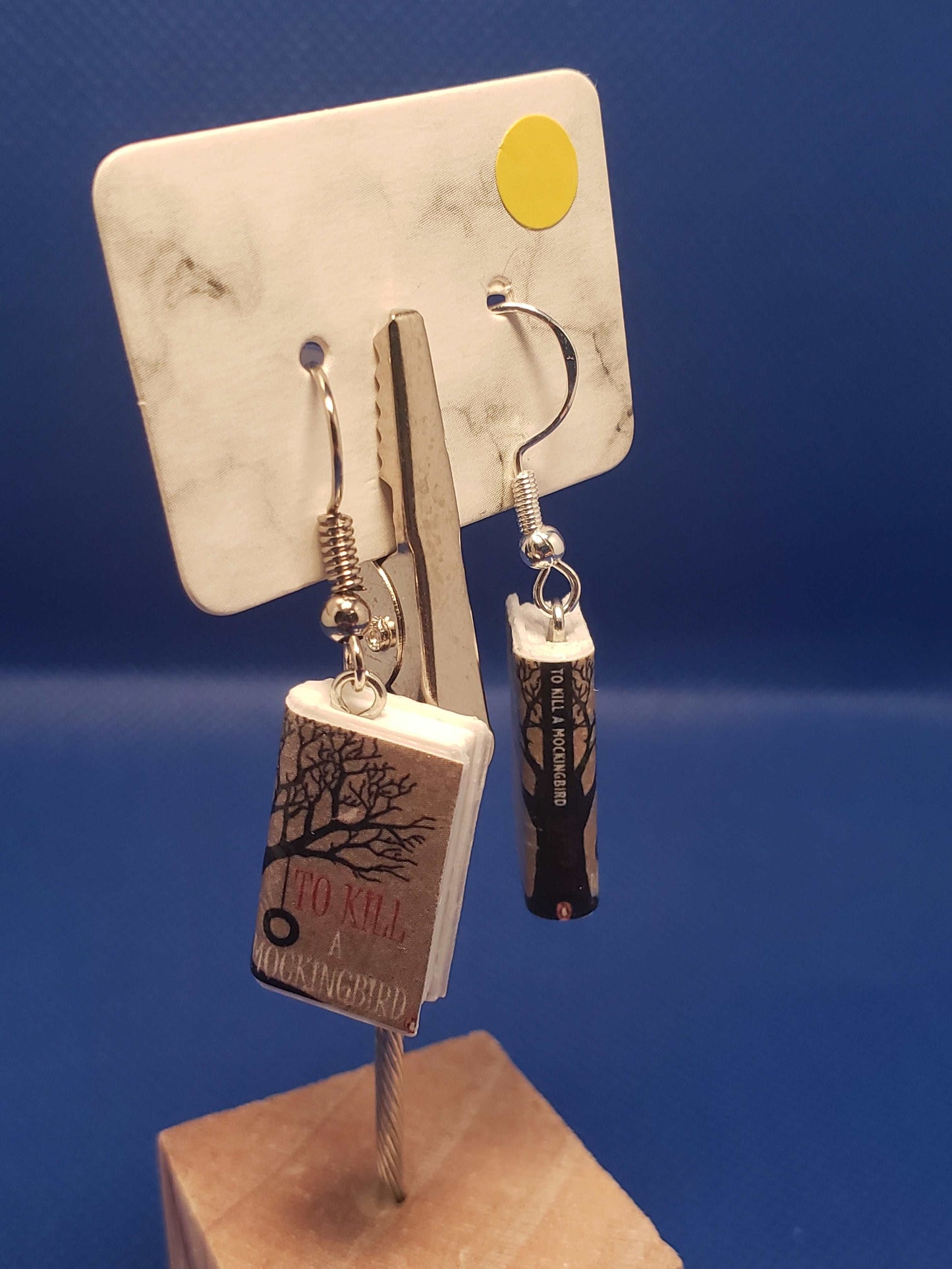 Tiny Book Earrings